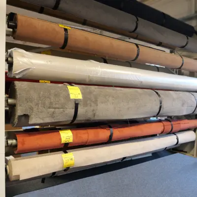 Kräuselveloure Steingrau - Teppichboden 4-Meter Breite