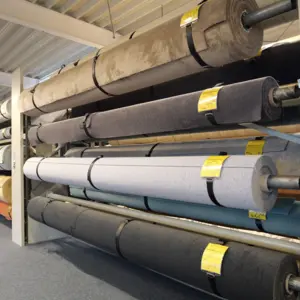 Kräuselveloure Brillantgrau - Teppichboden 4-Meter Breite